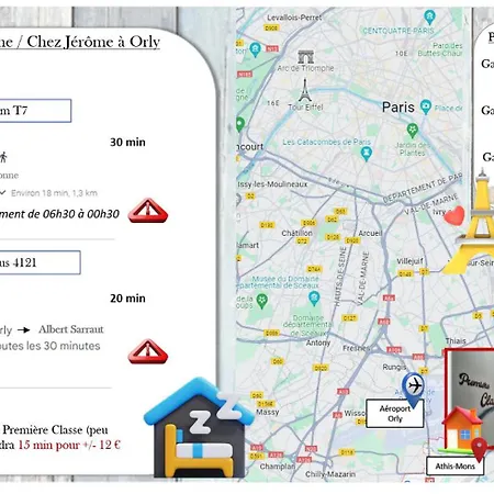 Lit 3 En 1Ere Classe-Orly-T7-Rer C&D Hostel